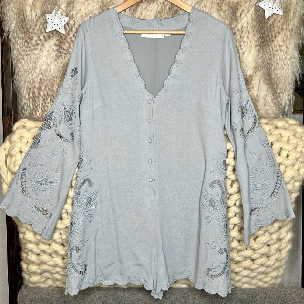 ASTR The Label Blue Romper